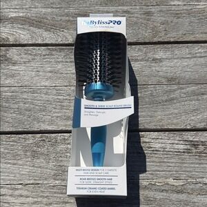 BaByliss PRO Nano Titanium‎ Smooth & Shine Scalp Round Brush NWT